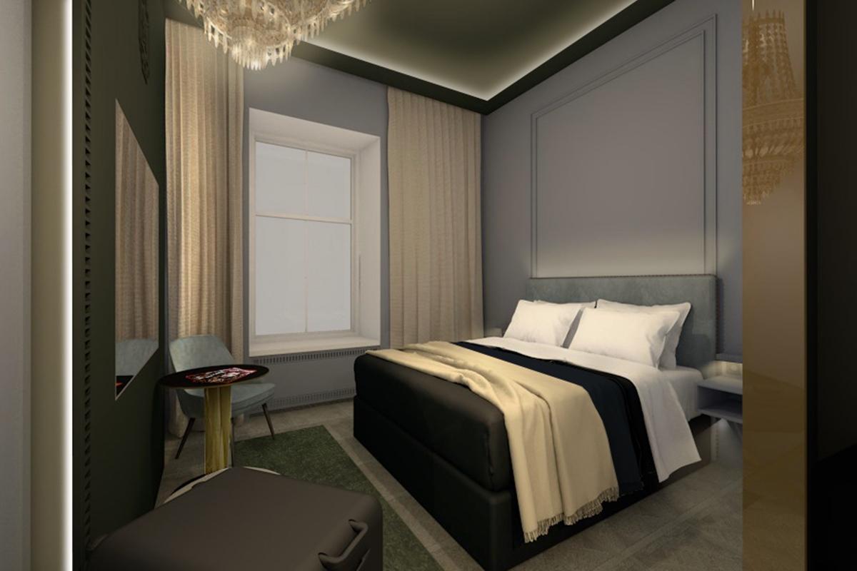 Nh Collection Helsinki Grand Hansa Exteriér fotografie A bedroom at the hotel